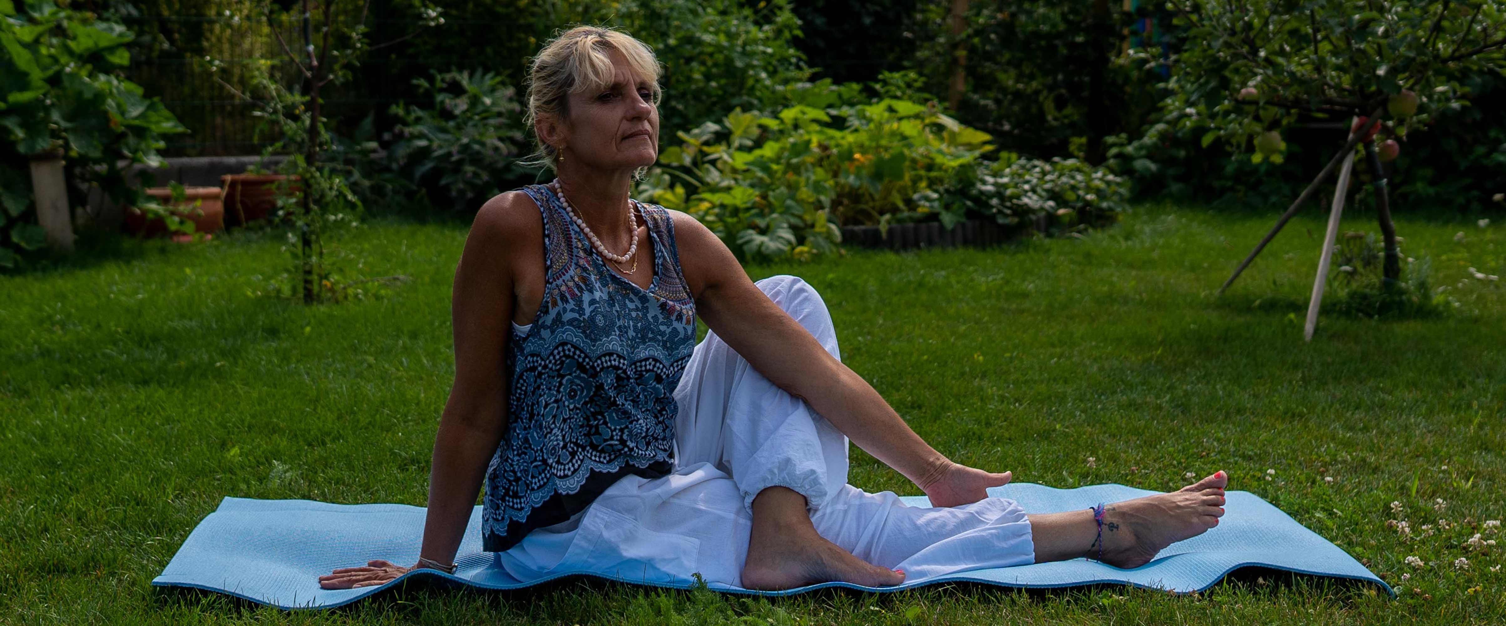 Foto von Irene Haberl beim Joga